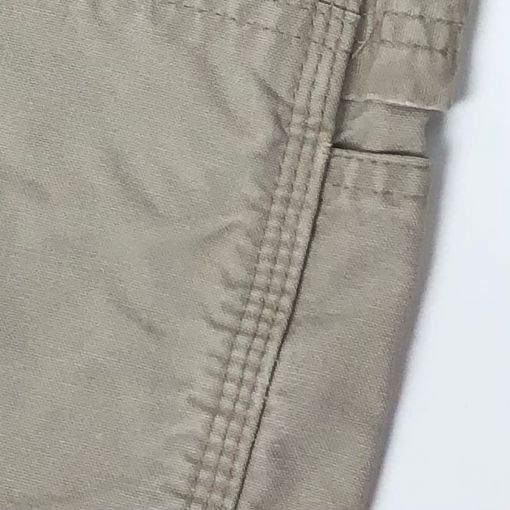 Carhartt Shorts Double Knee Carpenter Style 7” inseam Lt Tan VTG Mens Size 40 - Picture 15 of 16